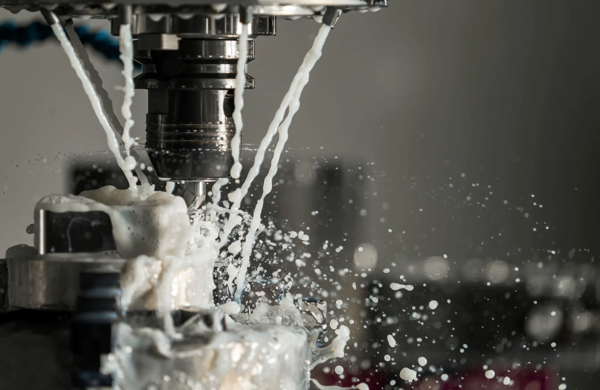 Machining and welding at an industrial workshop